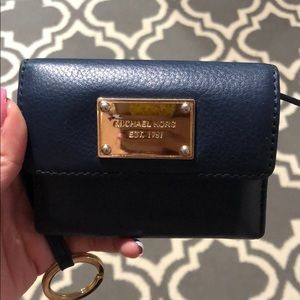 Navy Blue Michael Kors Wallet